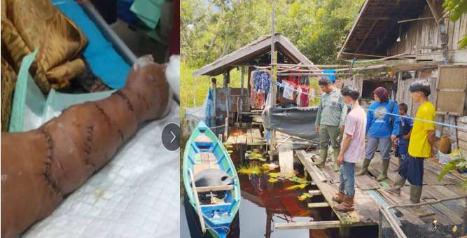 Berwudhu, Nenek di Kumai Diterkam Buaya