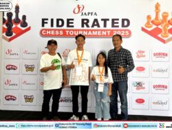Dua Atlet Catur Junior Mura Ikuti Turnamen Internasional JAFPA FIDE Rated Chess Turnament 2025