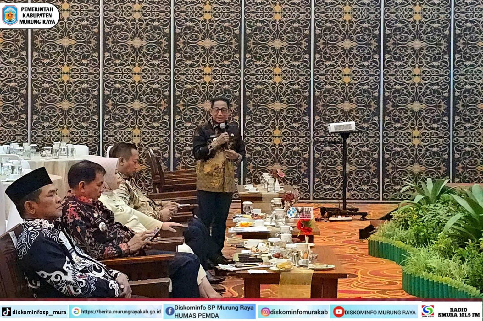 Bupati Heriyus Hadiri Rakordalev Pelaksanaan Rencana Pembangunan Daerah Provinsi Kalteng