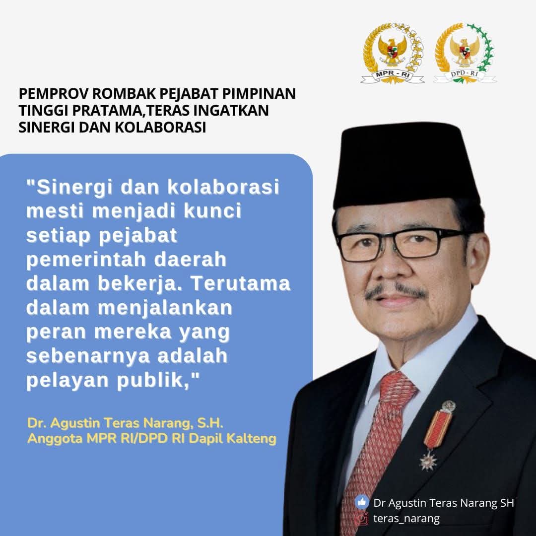 Teras Ingatkan Pentingnya Sinergi dan Kolaborasi Pejabat