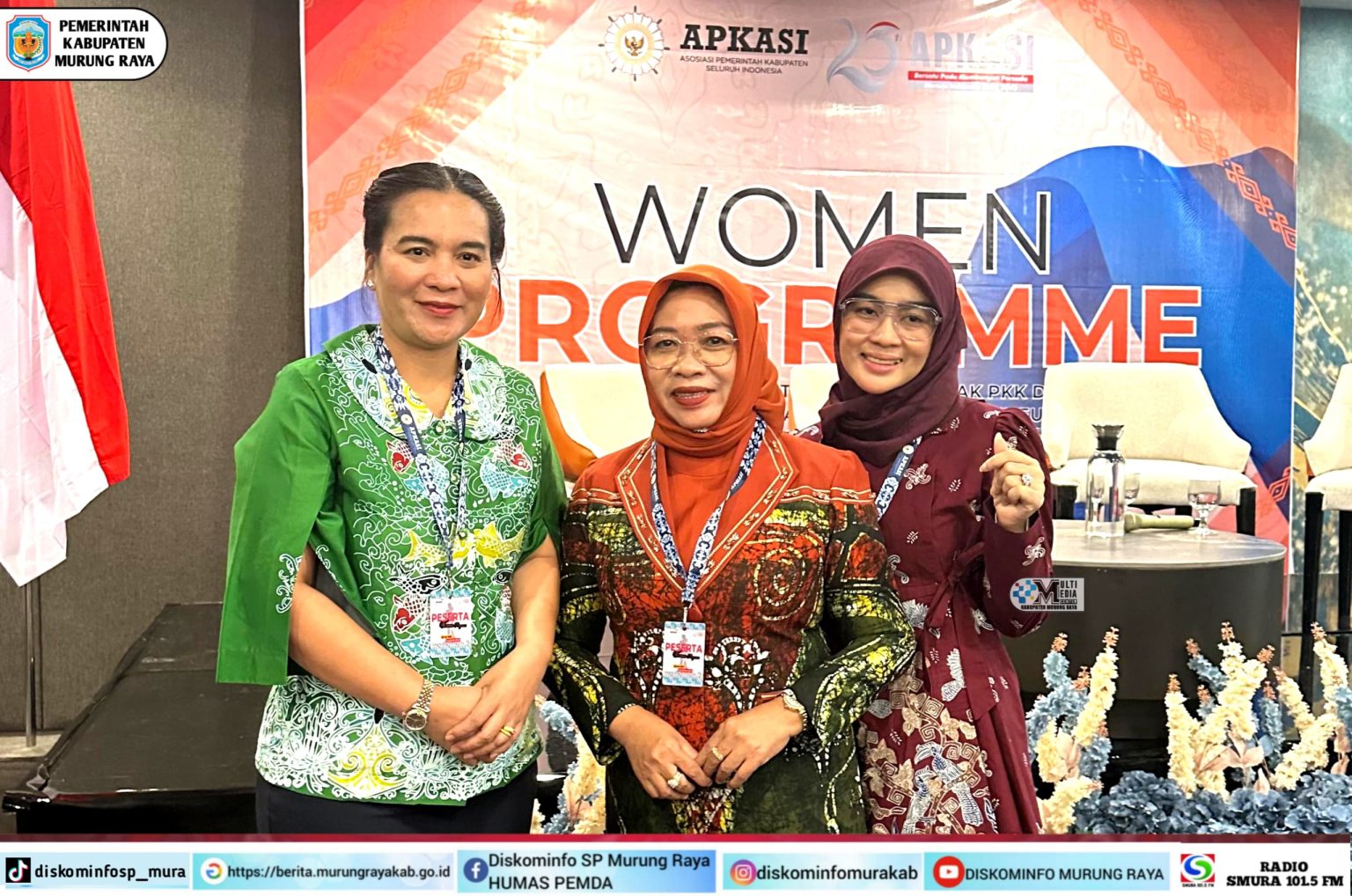 Ketua TP-PKK Mura Ikuti Women Programme Munas VI APKASI