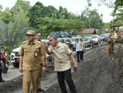 PJ BUPATI INDRA GUNAWAN BERGERAK CEPAT-PUPR Barut Perbaiki 16 Titik Jalan Nasional yang Rusak