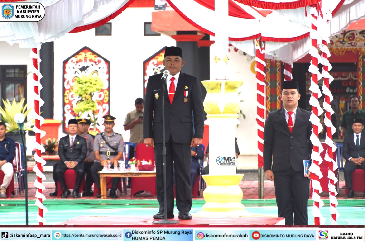 Wabup Mura Pimpin Upacara Hari OTDA dan HKB Tahun 2025