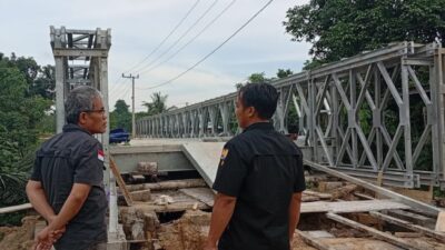 Proyek Jembatan Bealy di Desa Jamud Hampir Rampung