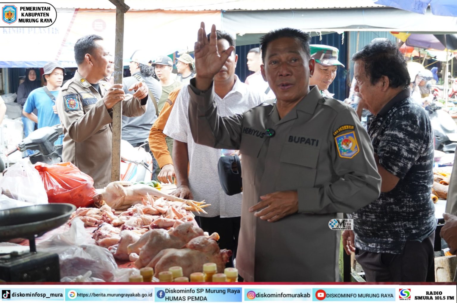 Bupati Mura Pantau Ketersedian Pasokan dan Harga Barang