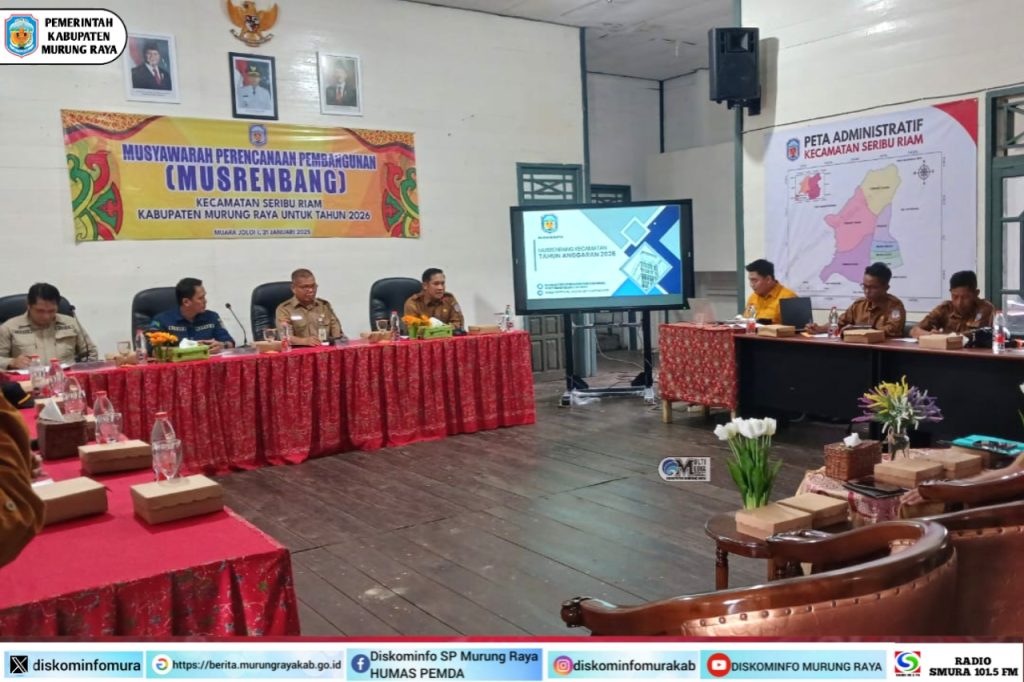 Kadis DLH Mura Pimpin Musrenbang Kecamatan Seribu Riam Murung Raya