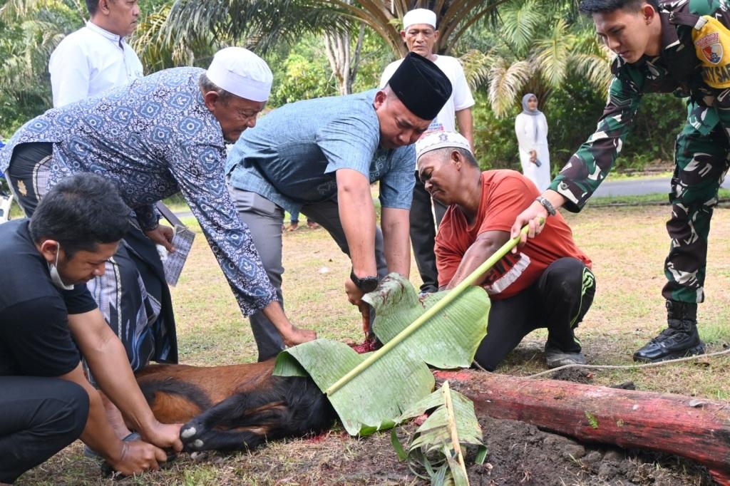 Lanud Iskandar Gelar Salat Iduladha dan Penyembelihan Kurban
