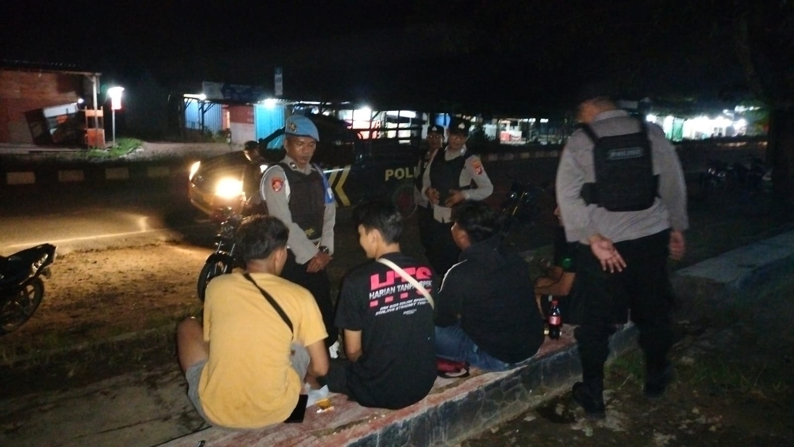 Melalui Patroli KRYD, Polsek Pangkalan Banteng Jaga Kamtibmas