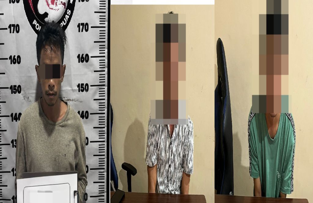 Tiga Pengedar Ditangkap di Palangka Raya dan Kapuas