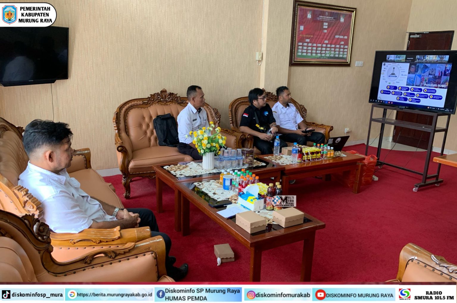 Pemkab Mura Ikuti RDP Secara Daring dengan Komisi II DPR RI