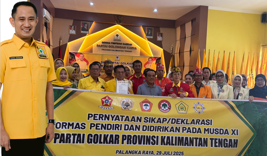 Fairid Naparin Kian Kokoh Jadi Ketua Golkar Kalteng 