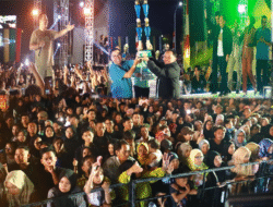 Huma Betang Night Ke-4 Spektakuler, Wali Hipnotis Ribuan Masyarakat yang Tumpah Ruah