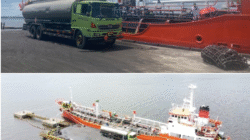Kapal SJW Gold Line Bongkar Methanol Perdana di Dermaga Multipurpose Bumiharjo 