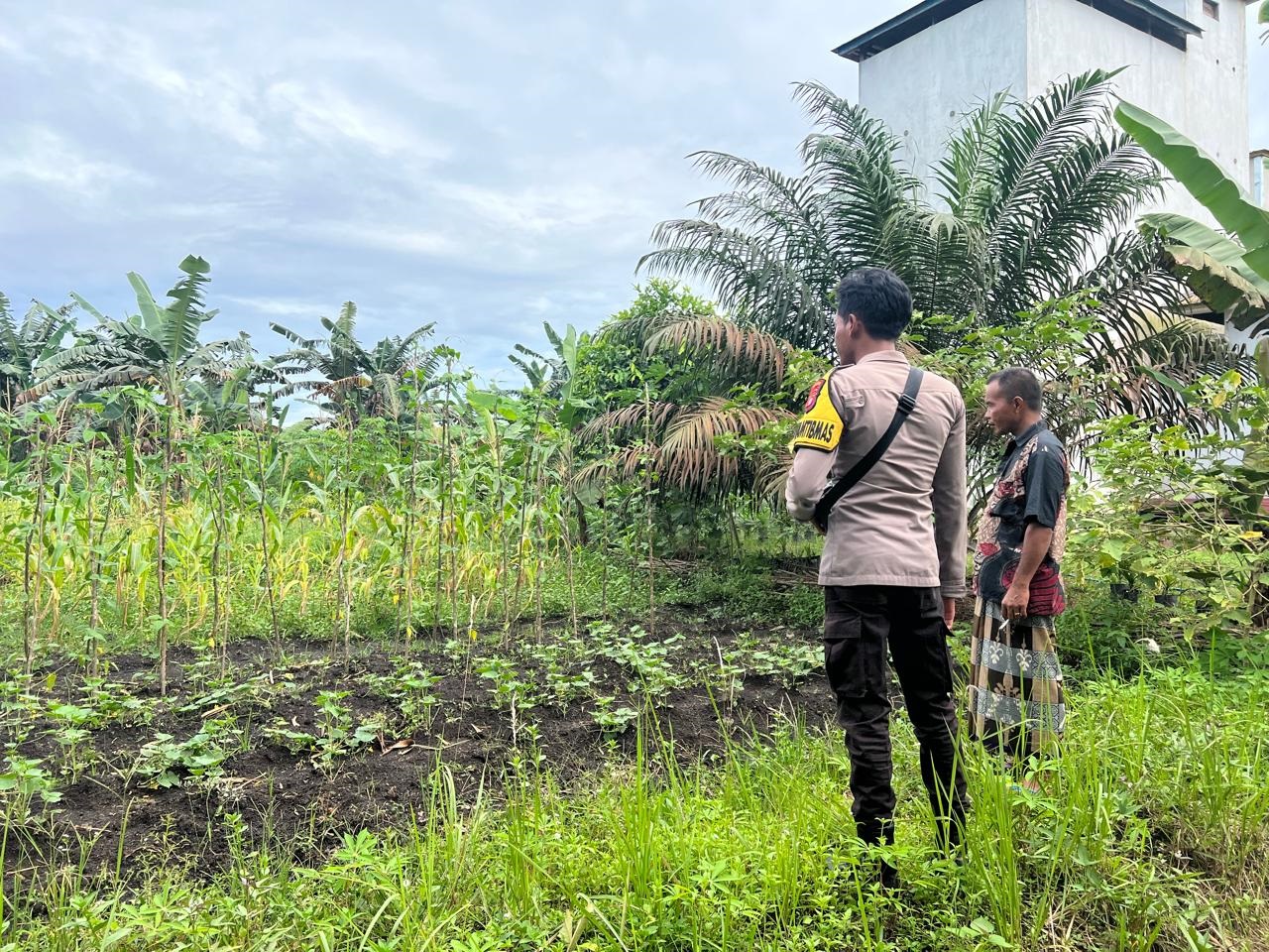 Polsek Danau Sembuluh Pantau Program Pekarangan Pangan Bergizi