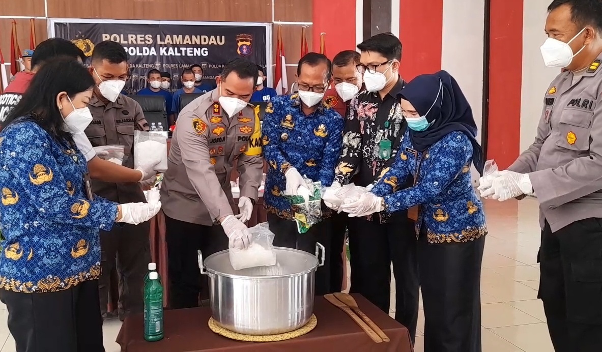 4,5 Kilogram Sabu dan 149 Butir Ekstasi Dimusnahkan