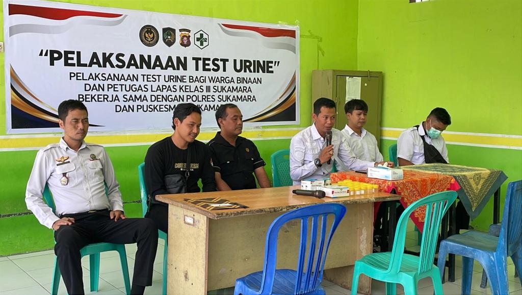 Lapas Sukamara Gelar Tes Urine, Seluruh Pegawai dan Warga Binaan Negatif Narkoba