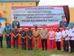 Polres Kobar Gelar Peletakan Batu Pertama SPPG MBG