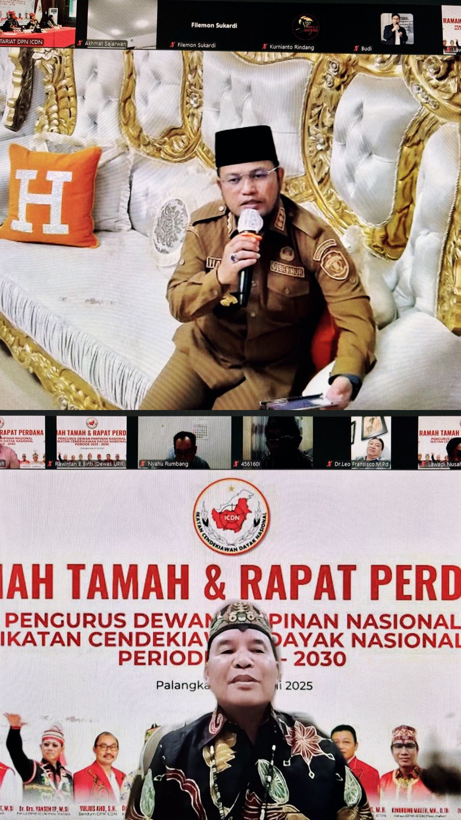 DPN ICDN Gelar Ramah Tamah dan Rapat Perdana, Gubernur Kaltim dan Kalteng Hadir Beri Arahan