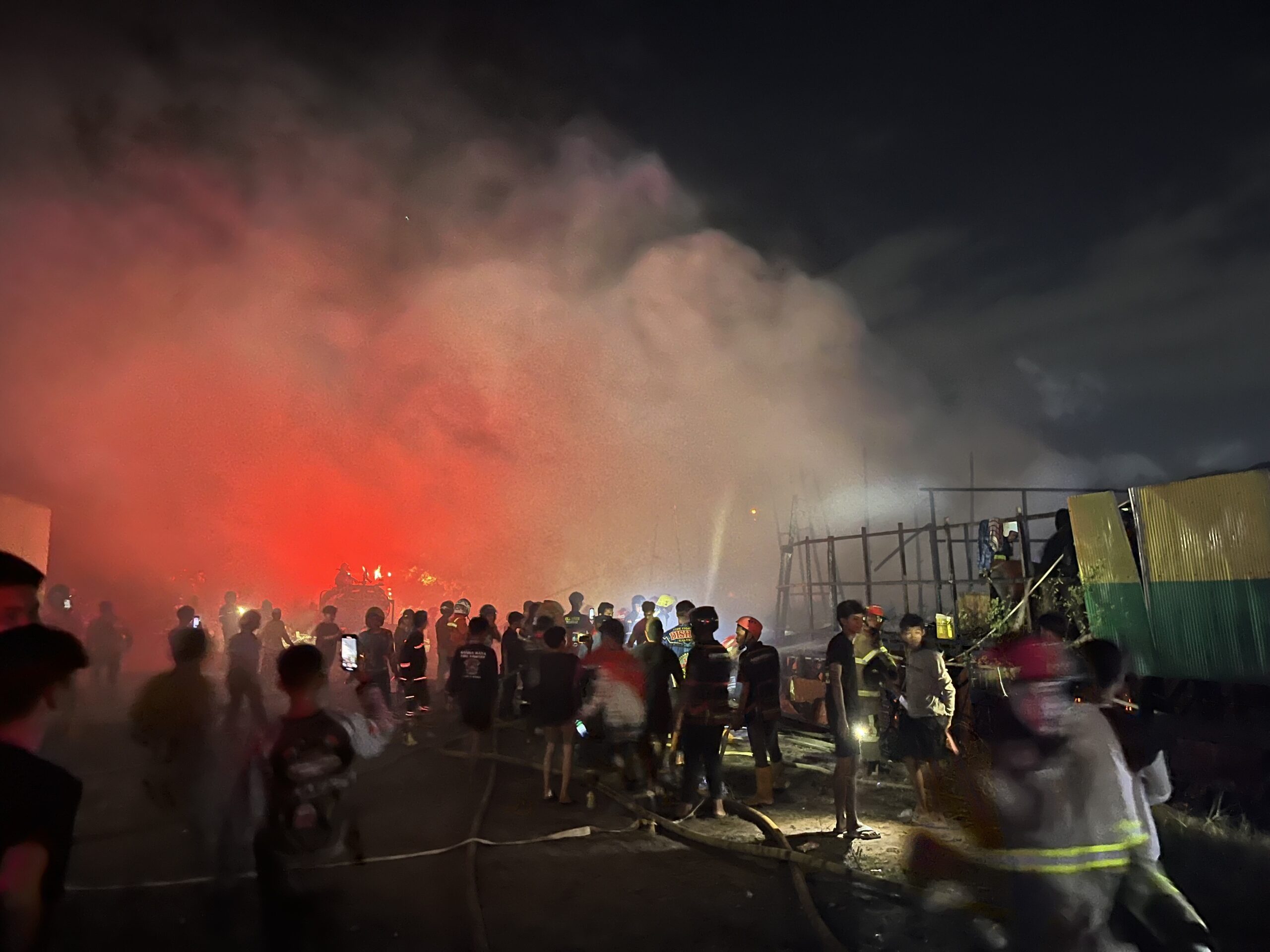 Tiga Pintu Pondok Pesantren Manbau Darissalam Terbakar