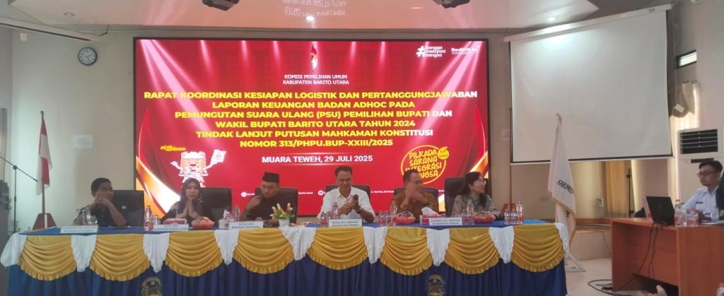 KPU Tekankan Pentingnya Persiapan Logistik dan SPJ Demi Sukseskan PSU Barito Utara