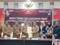 Wabup Terima Pengembalian Sisa Dana Hibah Pilkada dari KPU