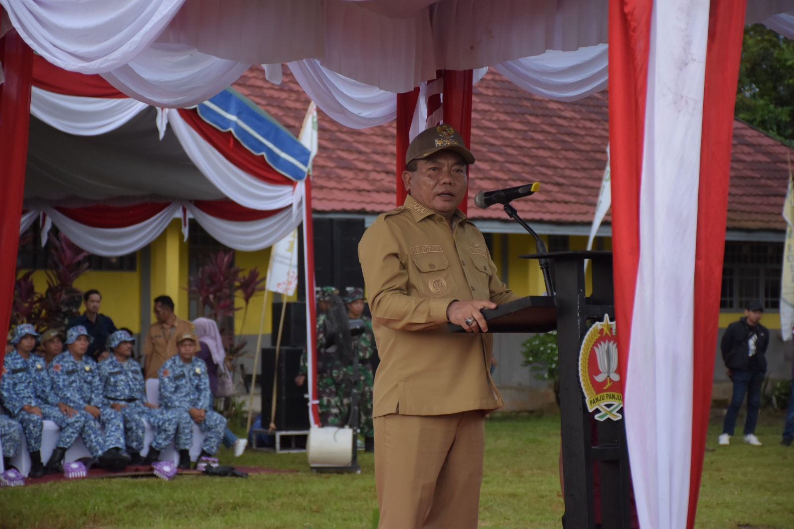 Bupati HM Wiyatno Buka TMMD Imbangan ke-124 di Lamunti Permai