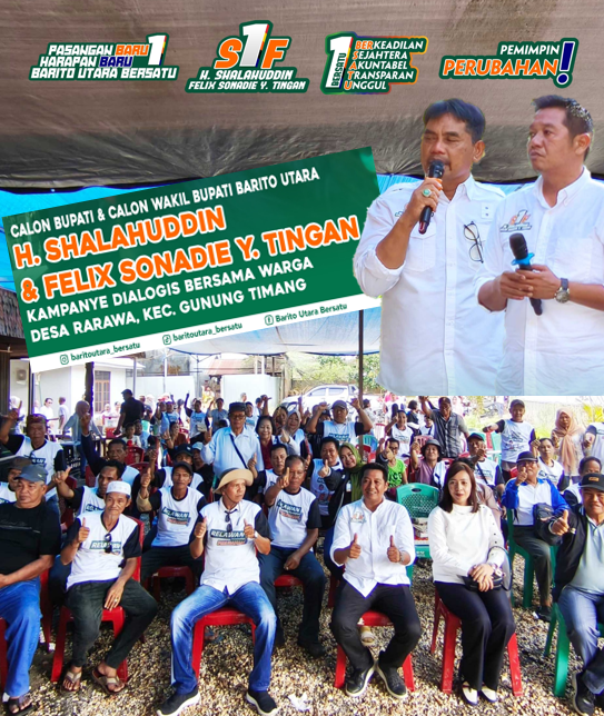 Kampanye di Gunung Timang, Shalahuddin-Felix Sampaikan 11 Program Unggulan