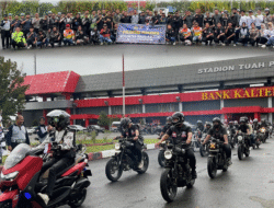 Ratusan Bikers Ramaikan Kopdar Gabungan IBP Palangka Raya