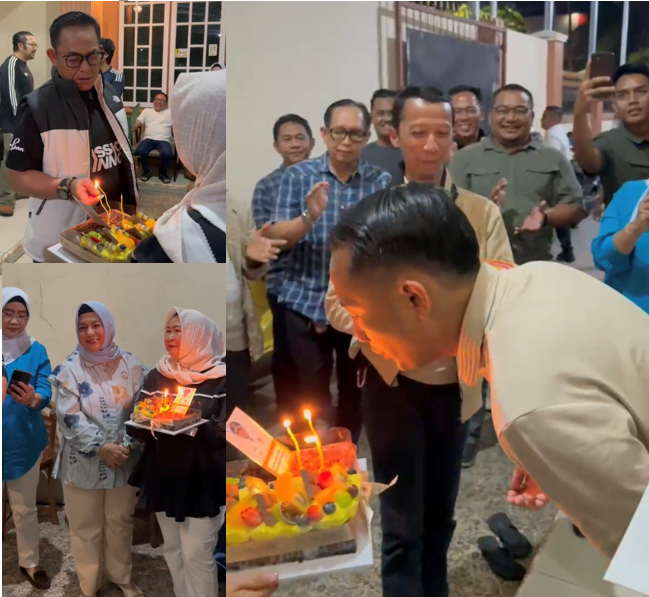 Ultah Ke-40, Fairid Naparin Dapat Kejutan dari Para Kadis