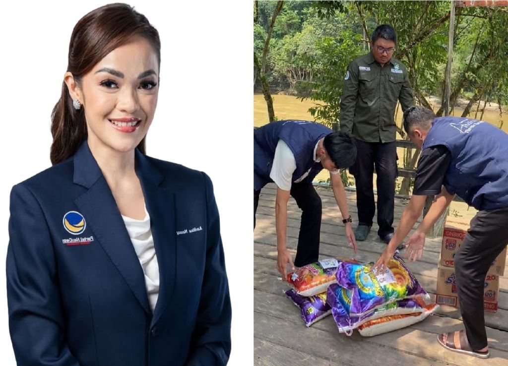 Andina Narang Bantu Korban Banjir 9 Desa di Kapuas