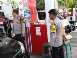 Patroli ke SPBU Tangkiling, Polsek Bukit Batu Pastikan Stok BBM Aman