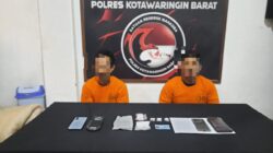 Polres Kobar Bekuk 2 Kurir Sabu di Rumah Barakan