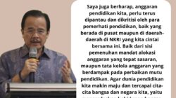 Anggaran Pendidikan Perlu Terus Dipantau dan Dikritisi