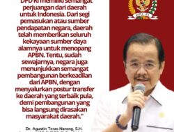 DPD RI Soroti Turunnya Alokasi Transfer ke Daerah