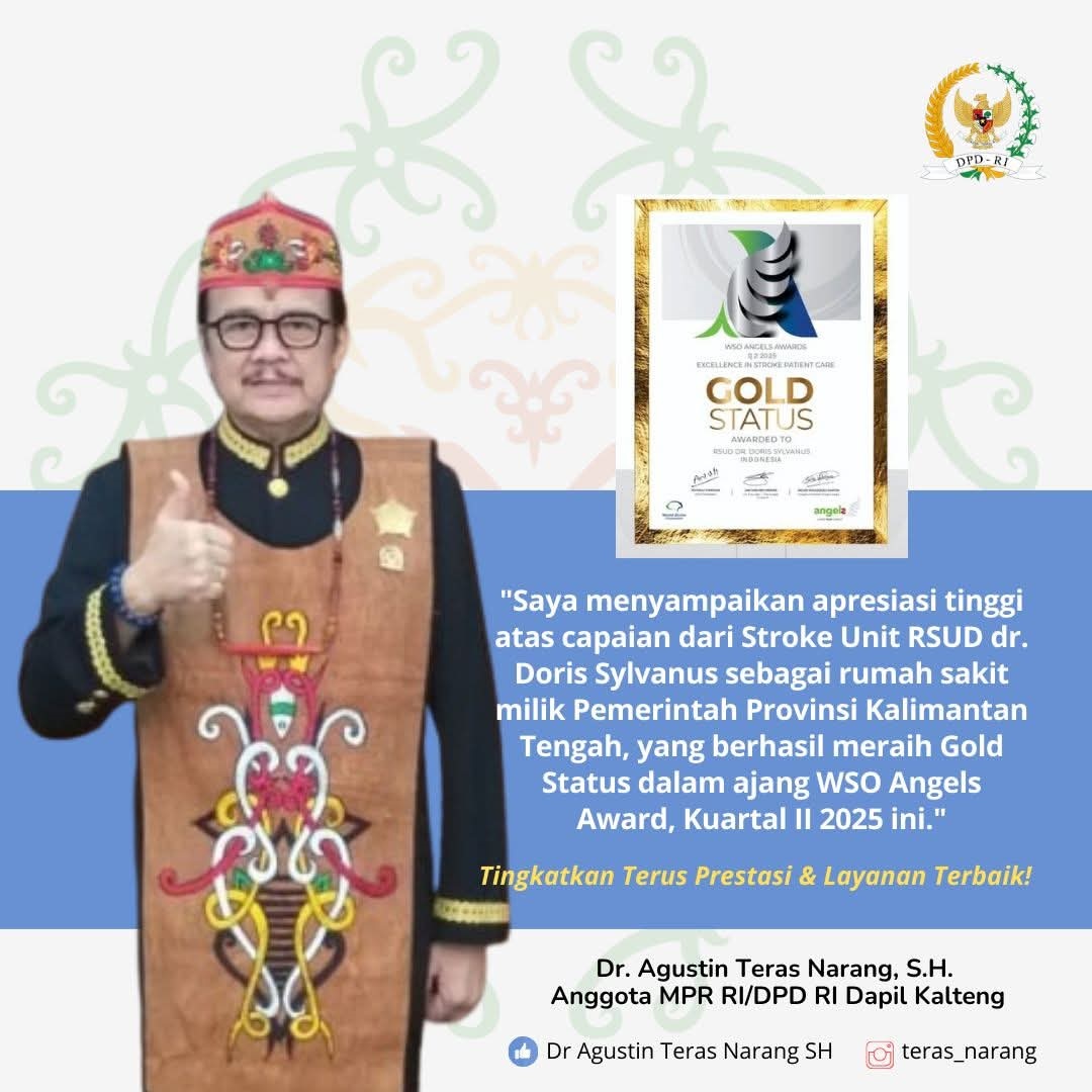 THE BEST STROKE UNIT-Teras Apresiasi RSUD Doris Raih Gold Status WSO Angels Award