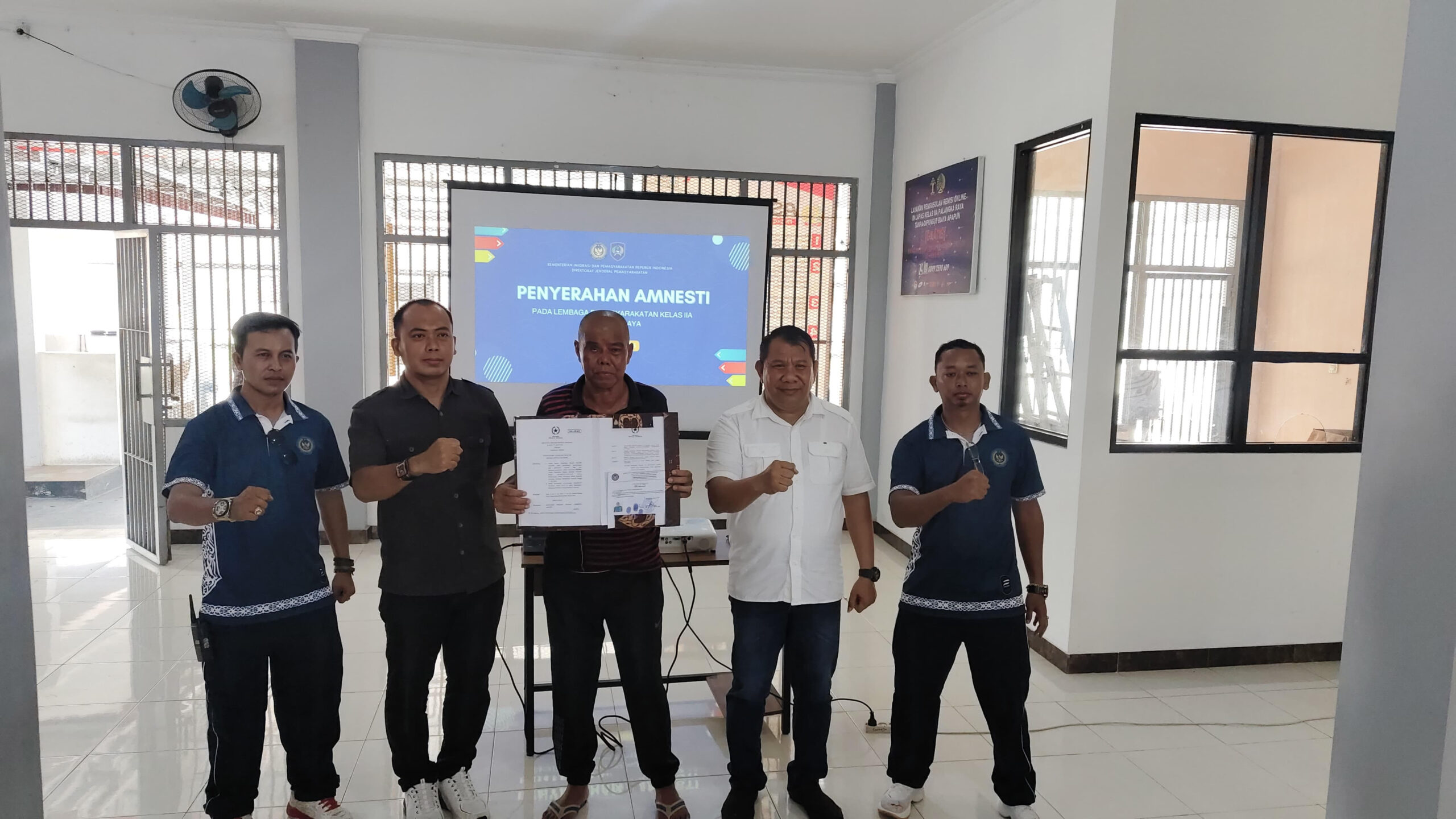 5 WBP Lapas dan Rutan di Kalteng Terima Amesti Presiden RI