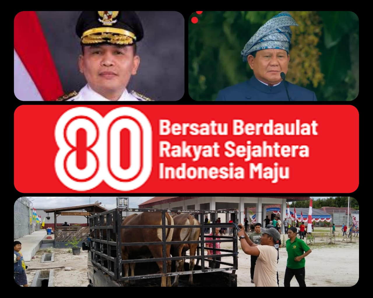 Gubernur Kalteng  Bantu 2 Ekor Sapi untuk Lapas Palangka Raya