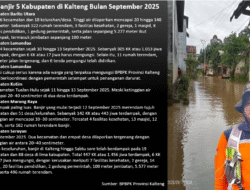 Banjir Terjang 5 Kabupaten di Kalteng 