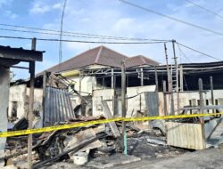 Kebakaran Hanguskan Rumah dan Warung di Hanau