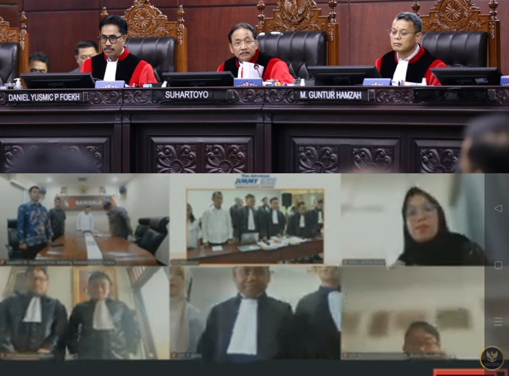 SIDANG MK PSU PILKADA BARUT-KPU Bantah Undangan Memilih Tak Terdistribusi 