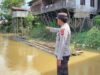 Polsek Seruyan Tengah Cek Debit Sungai