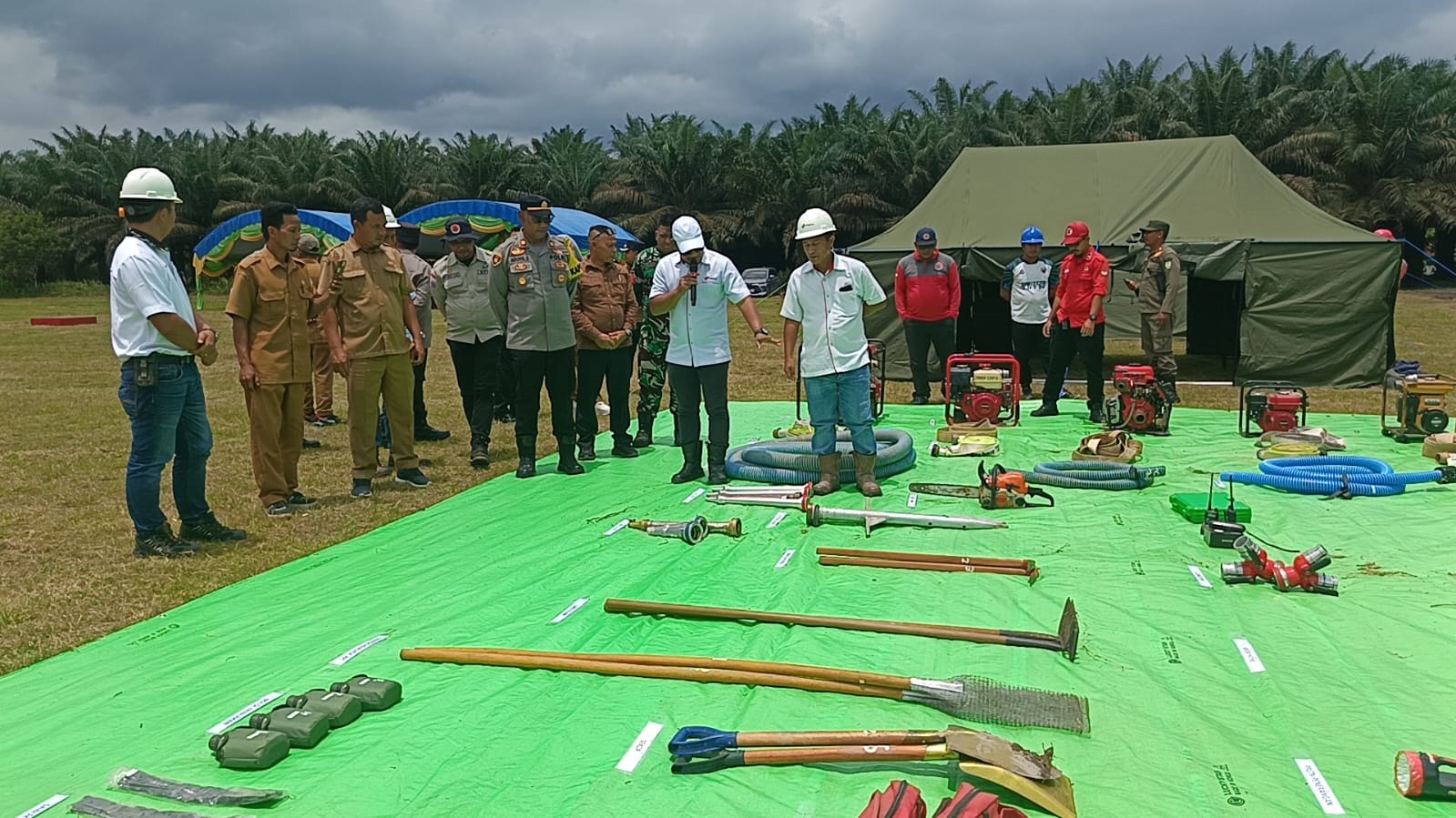 Polsek Pangkalan Banteng Gelar Pelatihan Penanggulangan Karhutla