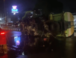 Pecah Ban, Truk Pengangkut CPO Terbalik
