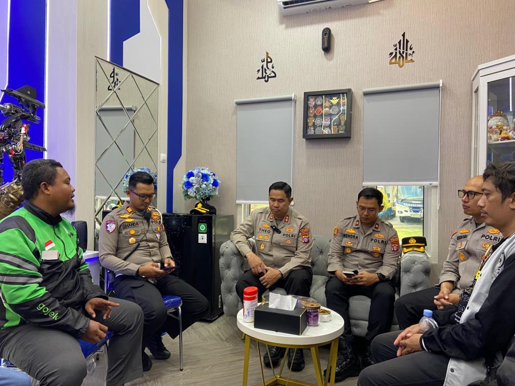 Kapolres Kobar Tatap Muka Bersama Driver Ojol