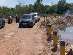 Ruas Jalan Tjilik Riwut KM 18 Hampalit Kembali Normal