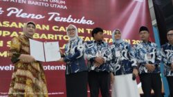 Ketua DPRD Barut Terima Salinan SK Penetapan Paslon Terpilih, Apresiasi Kinerja KPU