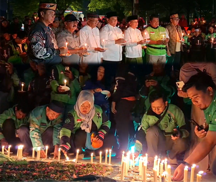 Gubernur dan Wagub Doa Bersama Komunitas Ojol Palangka Raya