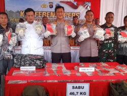 Kapolda Kalteng: Sabu 46,7 kg Bakal Diedarkan ke Kaltim dan Kalsel