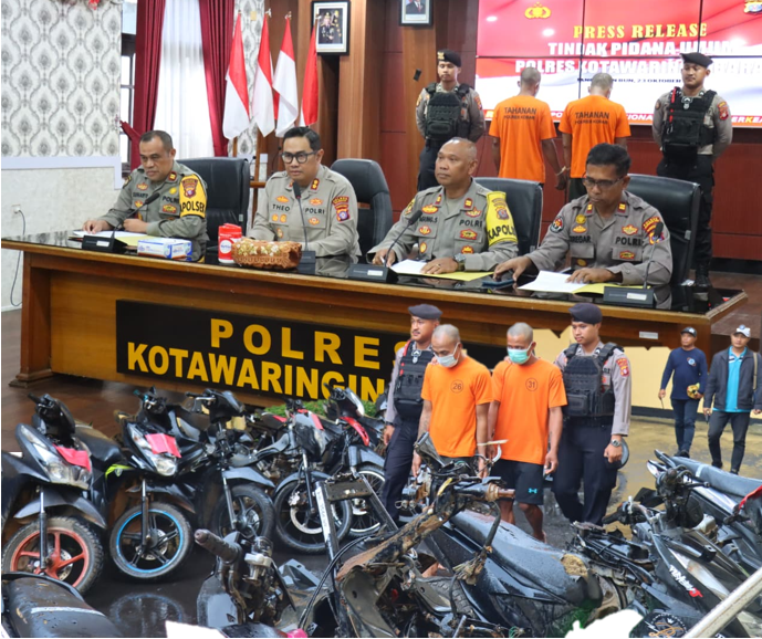 2 Pencuri 80 Sepeda Motor Ditangkap 