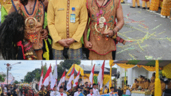 Pawai Nasi Adab Meriahkan Hari Jadi Ke-66 Kobar